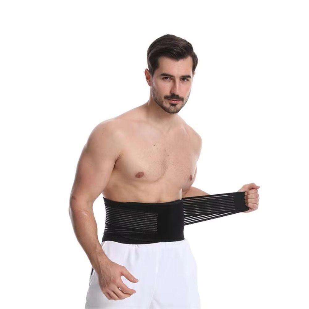 Pressurization Spine Support Belt 8-springs Lumbar Corset Orthopedic Lumbar Belt Gym Training