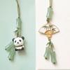 Мобильный шнурок в китайском стиле, цветная глазурь, ремешки для телефона, кулон "Счастливая панда", для девушки, женщины