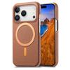 Бизнес-чехол для телефона из магнитной кожи с текстурой личи для iPhone 17 Pro Max 16 Plus 15 14 13 12 для Magsafe, противоударный, тонкий