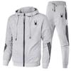 Fashion Mens Tracksuit Designer Hooded Sweatshirts+Jogger Pants High Quality Gym Outfits Casual Sports Zipper Hoodie Set