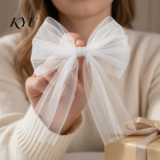 Romantic Bows for Easter Decorations Tulle Bow Christmas Tree Decoration, Pre-tied Gauze Mesh Decorative Xmas Tree, Wreath, Garland, Cabinet,