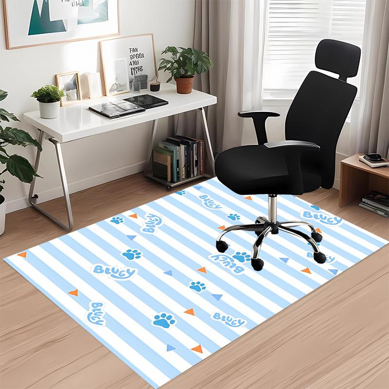 Bluey Printed Carpetrugfor Office Chair Living Room Bedroom Kitchen Room Decor Gifts