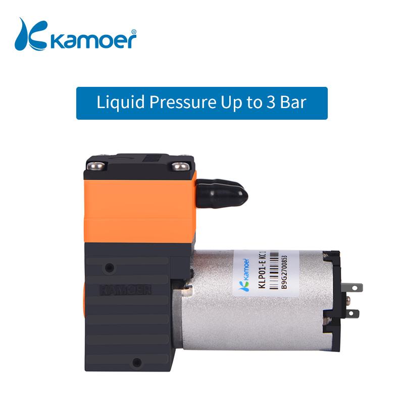 Kamoer 400ml/min KLP01 Mini High Flow Diaphragm Liquid Pump 12V 24V DC Motor Liquid Pressure 3 Bar 62dB for Lab and Waste Water