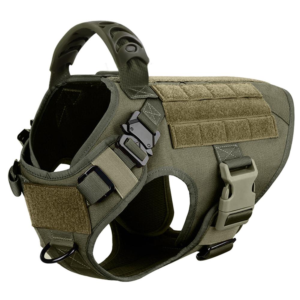 Большой ошейник для собак, поводок, чехлы Molle, питомец, немецкая овчарка, малинуа, тренировочный жилет для прогулок, шлейки для собак средних пород
