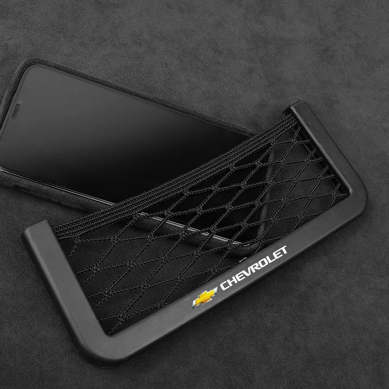 Автомобильный органайзер Сумка для хранения Автомобильная сетка-карман Держатель для телефона Автоаксессуары Для Chevrolet Colorado Cruze Spark Captiva Malibu Trax Aveo Camaro