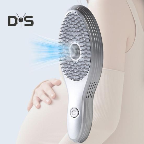 Электрическая щетка для укладки волос, вакуумный очиститель перхоти и расческа для придания объема с массажем кожи головы, быстрая зарядка Type-C, портативный инструмент для ухода за волосами