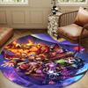 Игровой ковер Warcraft Круглый ковер для гостиной, спальни, игровой комнаты, коврик под стул, ковер для зоны, Круглый ковер, Большой размер Веер Рождественский подарок