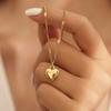 1 Pc Elegant Heart Shaped Pendant Necklace for Women Fashion Girls Jewelry Gift