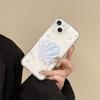 Чехол для мобильного телефона Ins Wind Sand Shell Sequin для Apple 17Pro Снежинка для IPhone16 Жемчужный блеск 15 Мягкий