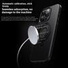 For iPhone 13 Pro Case Compatible with MagSafe Kickstand Carbon Fiber Texture PC+TPU Back Cover with Silicone Ring