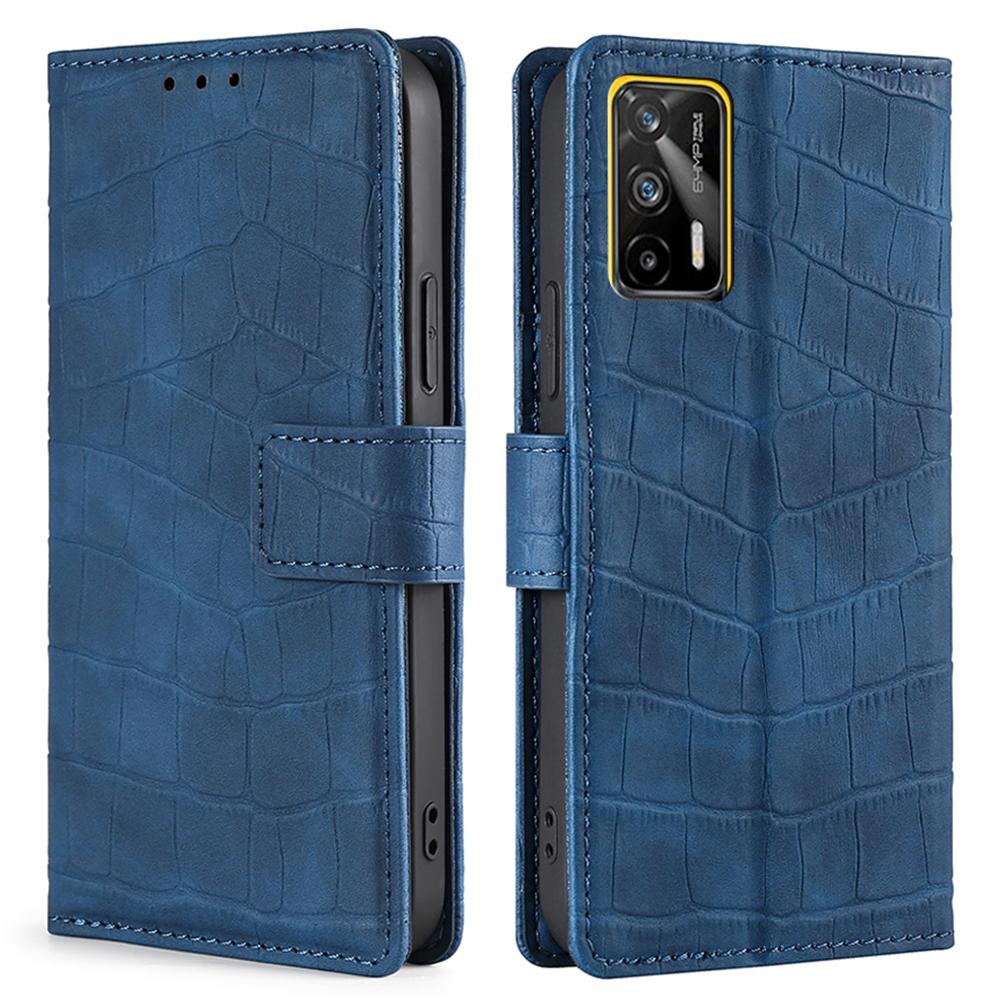 Wallet Case For Oppo A54 Realme C21 C11 6 8 Pro Xiaomi Redmi Note 9 10 9T 8T 9C 9A Crocodile Pattern Flip PU Leather Card Holster Cover Phone Bumper