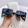 Sunglasses Spot  New Square Frame Fashion Sunglasses Personalized Edge Cutting Trendy Sunglasses 8810