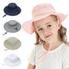 UV Protection Children's Mesh Bucket Hat Adjustable Beach Playing Hat  for Boys & Girls
