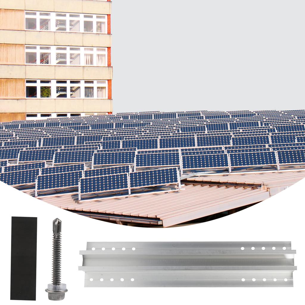 Aluminum Alloy Mini Short Rail Roof Mount Solar Panel Mounting Bracket Photovoltaic Support Solar System Accessories