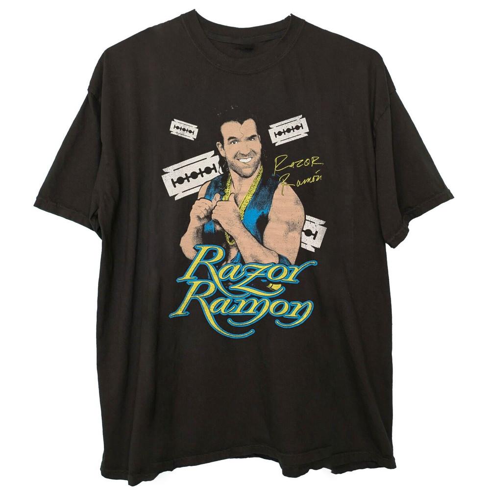 Графичная черная футболка унисекс с изображением Razor Ramon S-5XL 8D447