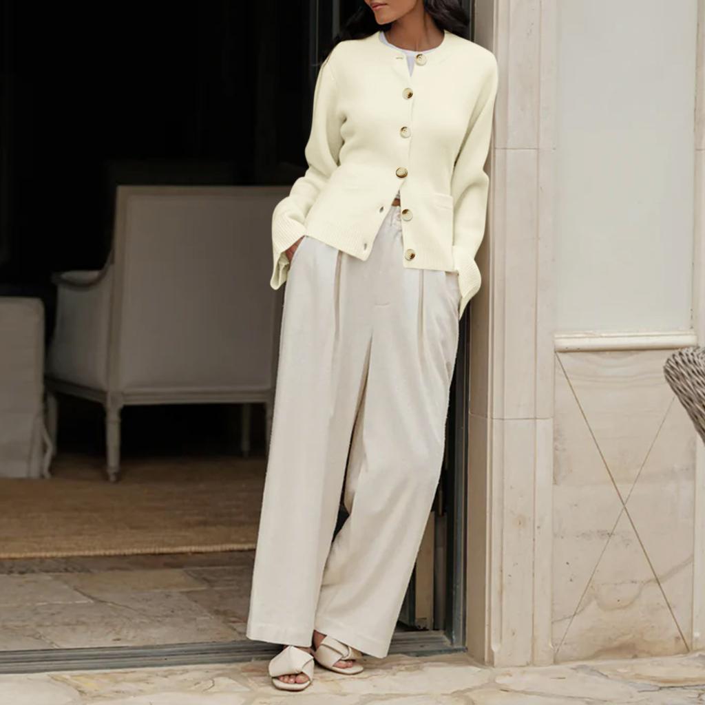 Женский кардиган Kate, свитера, повседневный, с длинным рукавом, с открытой передней частью, на пуговицах, МОДНЫЙ КАРДИГАН С ШИРОКИМ РУКАВОМ