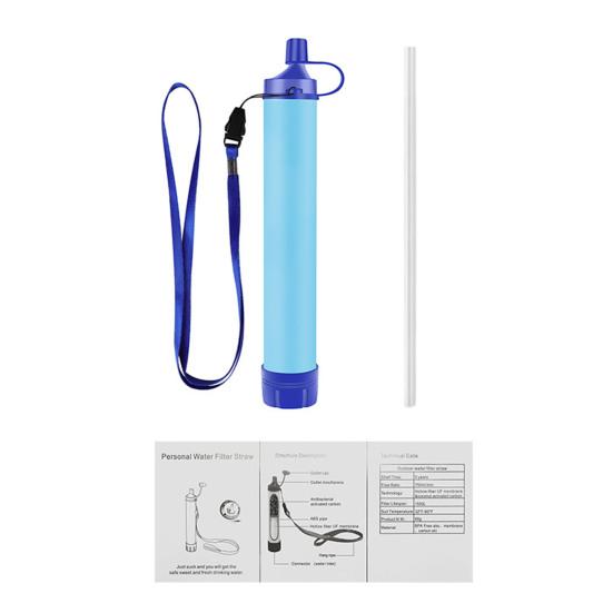 Персональный фильтр для воды, портативное устройство для очистки воды, система аварийной фильтрации воды для выживания на природе, кемпинга, пешего туризма