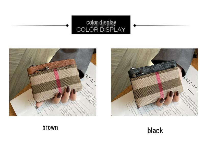 Женский мини кошелек для монет из натуральной кожи - Новый модный стиль 2025