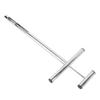 Soil Sample Probe with Ejector Tubular Stainless Steel Rod T Shaped Handle for Plant Care Garden Farm
