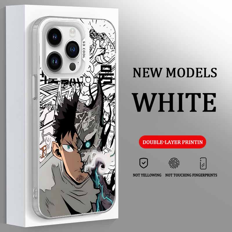 Аниме Кайдзю Нет. 8 Чехол для телефона для iPhone 17 17e 16e 16 15 14 13 12 11 mini Pro Max X XR XSMAX 8 7 Air Plus Противоударный Матовый