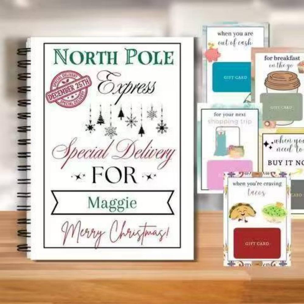 Lightweight Christmas Gift Card Book Compact Greeting Card Album College Student Holiday Gift