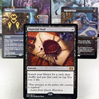 2X2 HOLO9-001 Прокси-карты для ККИ Magic: The Gathering Печать Императора Хранилище Маны Алтарь Фирексии Эксплуататор Пристани Сбор Проклятий