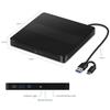 2 In 1 USB 3.0 Type C CD Player External Optical Drives DVD RW Writer Disk Drive Reader for Laptop Computer Portable DVD Burner