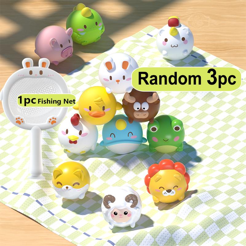 Случайные светящиеся игрушки для купания малышей, игрушки для купания в воде для малышей, плавающие игрушки для ванной с животными, подарок на детский душ для младенцев мальчиков и девочек