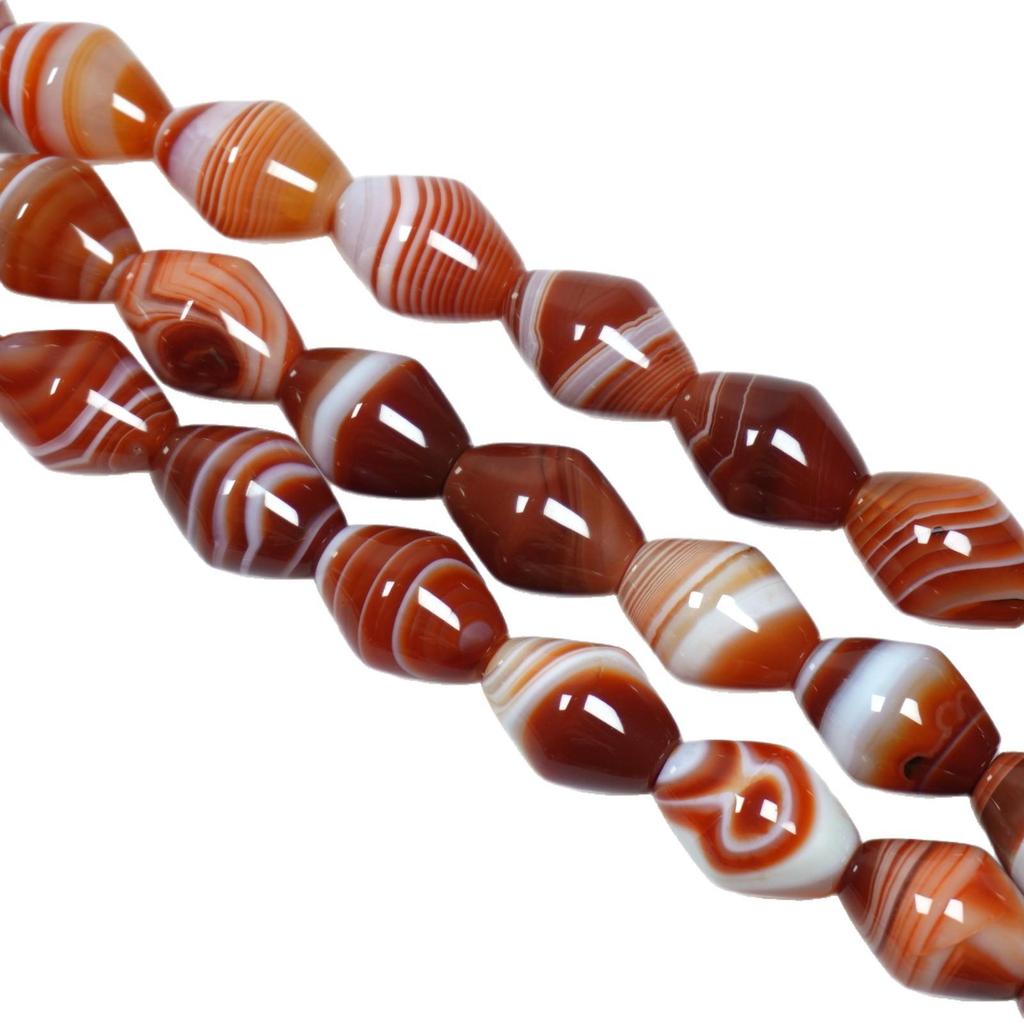 Бусины из натурального красного агата: Ручная работа DIY Аксессуары для браслетов и материалы для подвесок