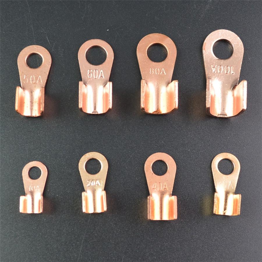 90pcs Copper Battery Cable Connector Terminal Open Lugs Wire Terminals OT 10A-100A