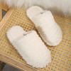 Winter Warm Fur Women Mules Slippers Casual Cover Toe Ladies Comfort Soft Sole Flats House Cotton Shoes