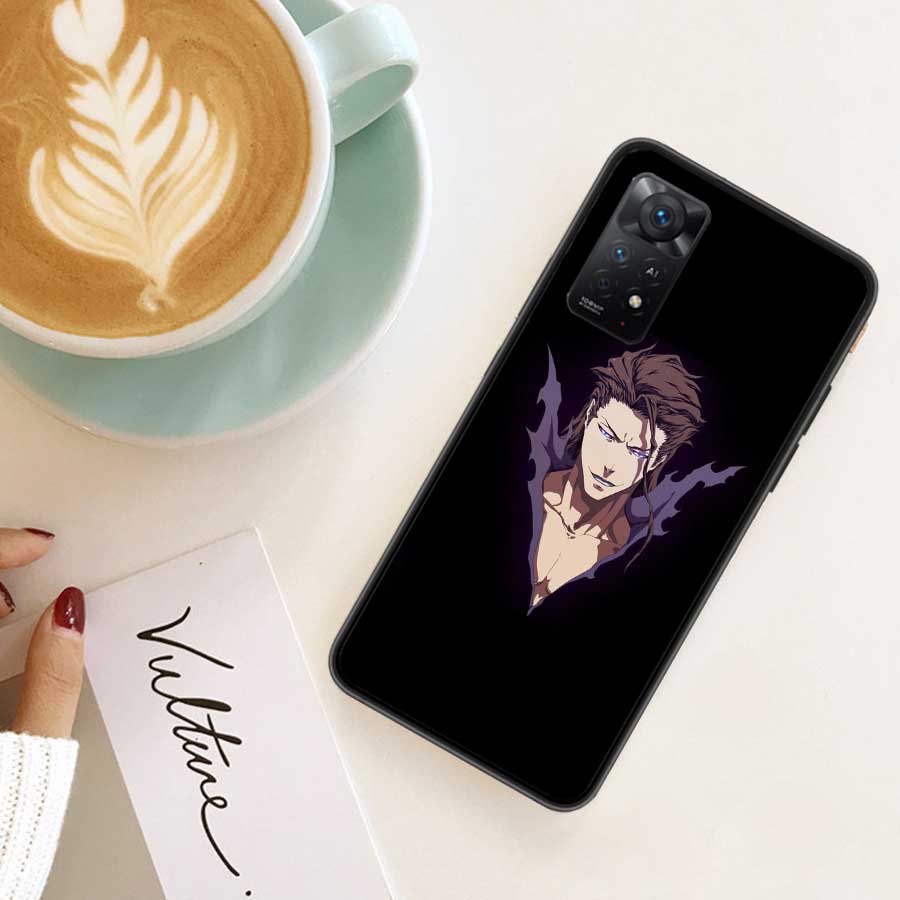 Чехол для телефона Bleach Айзен Сосуке для Xiaomi Redmi Note 12 Plus 12S 11 11T Pro 5G 11E 11S 4G 10 10S 9 9S 9T 8 8T 7 Обложка Shell Coq