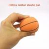 Mini Basketball Eco-friendly Non-inflatable Wear Resistant Ultra-high Elastic Toy Rubber Small Ball Toy for Children