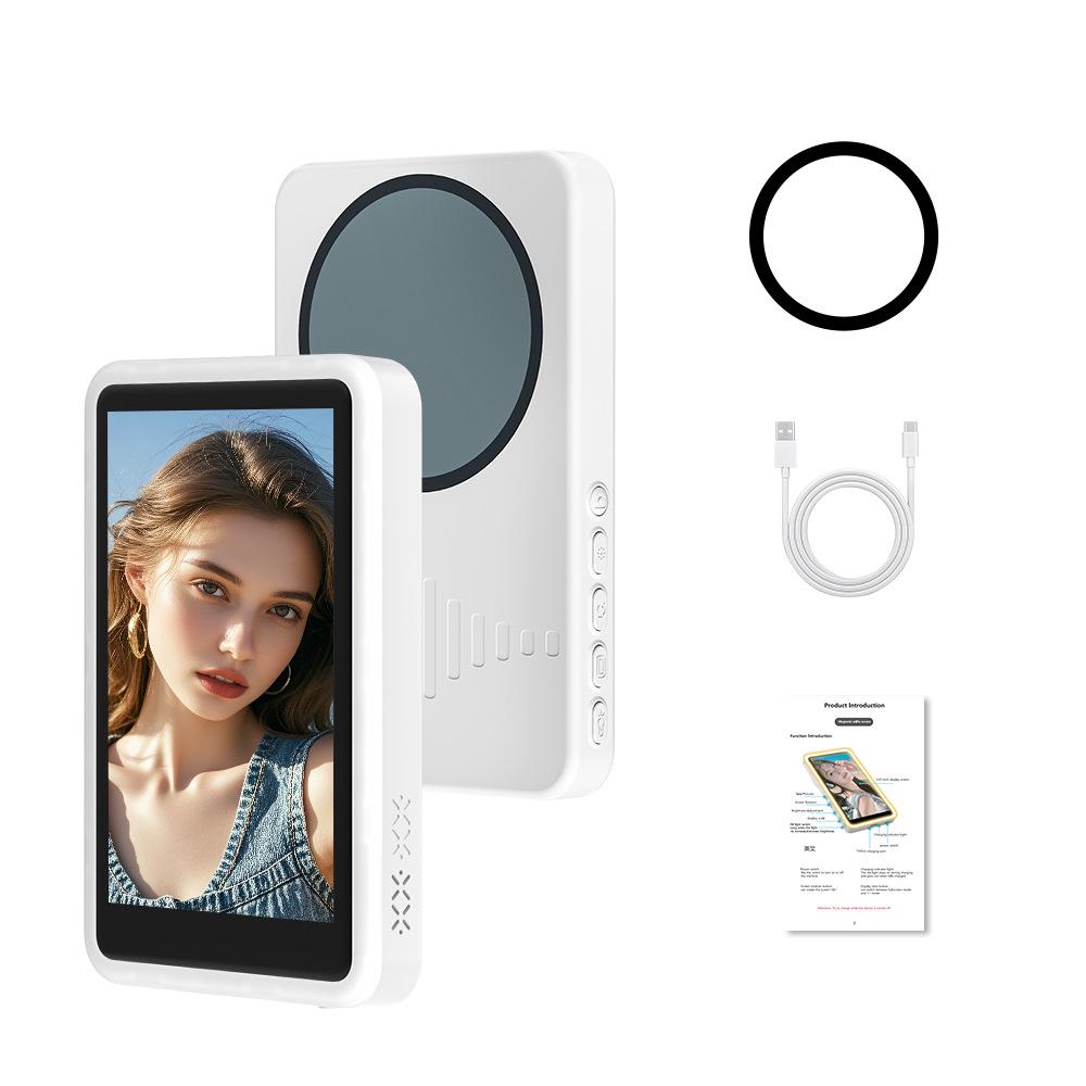 High-Definition Rear Camera Projection & Live Broadcast Selfie Device with Fill Light
