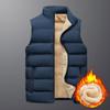 Mens Sleeveless  Body Warmer Puffer Quilted Padded Bomber Jackets Lamb Fleece Vest