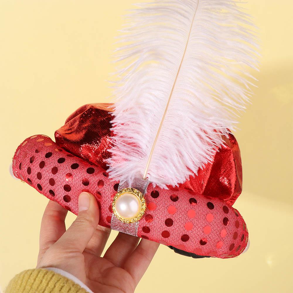 Праздничная шляпа Повязки на голову Индийская шапка Реквизит для выступлений Головной убор Тюрбан султана Шляпы Маскарад Ролевые игры Арабский головной убор Хэллоуин