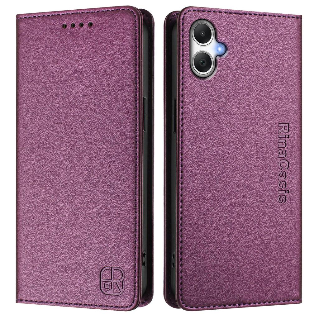 For Samsung Galaxy A06 5G/Galaxy A06 4G Leather Case RINACASIS RC01 Phone Cover with RFID Blocking Wallet Stand