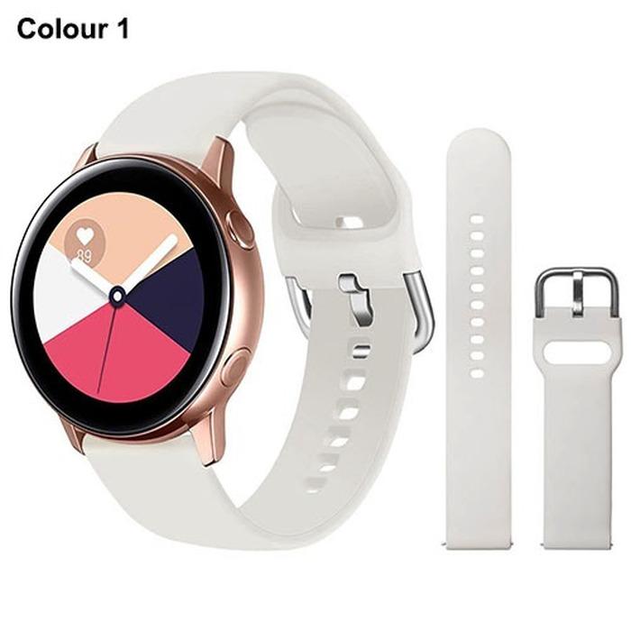 Силиконовый ремешок 20 мм 22 мм для Samsung Galaxy Watch Active 2 Watch 3 45 мм 42 мм Gear S3 ремешок для часов браслет-ремешок для Amazfit bip Huawei Watch GT 2 2e pro