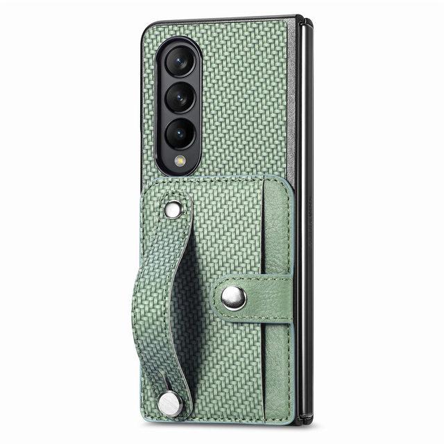 Для Samsung Z Fold 4 противоударный портативный чехол с слотом для карт для Samsung Galaxy Z Fold 4 Fold4 Zfold4 крышка из углеродного волокна