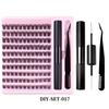 Diy Segmented False Eyelashes 10 Rows Mixed Single Cluster Set Makeup Grafted Eyelashes