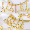 Charms Original Copper Gold 26 Letters A-Z Alphabet Charms Beads Pendent Fit Bracelet Diy Woman Man Jewelry Making