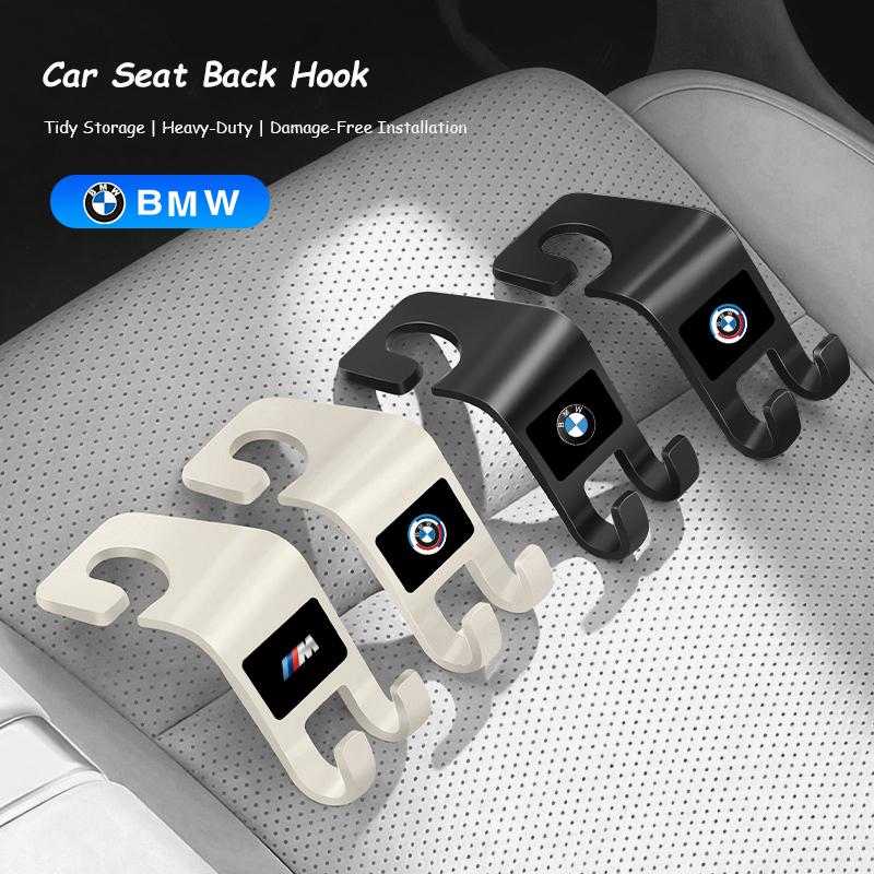 BBIP8 2Pcs Car Seat Back Hooks Storage Holder Clips For BMW G30 G32 G01 G02 G05 G06 G07 G26 G23 G22 F40 F20 G08 G16 G15 glasses clip