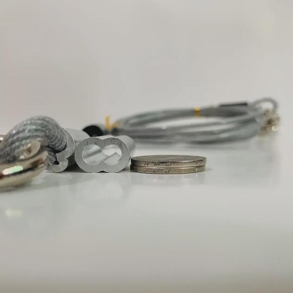 Поводок для дрессировки собак с двумя головками из железной цепи