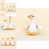 Adorable White Goose Plush Toy Keychain Cartoon Duck Doll Backpack Charm