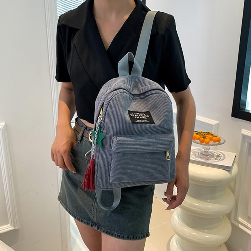 Yogodlns Повседневный женский рюкзак женские школьные сумки для колледжа дорожный рюкзак вельветовые сумки через плечо для девочек-подростков спортивный рюкзак