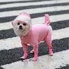 Waterproof Dog Clothes Small Dog Raincoat with Rain Shoes Boots Overalls Jumpsuit Pet Cat Puppy Rain Coat with Transparent Hood 5