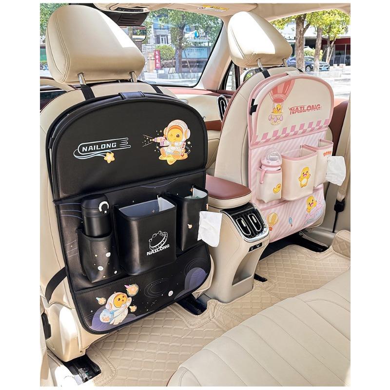 Car Seat Back Storage Bag Hanging Organizer With Foldable Table Board For Vehicle