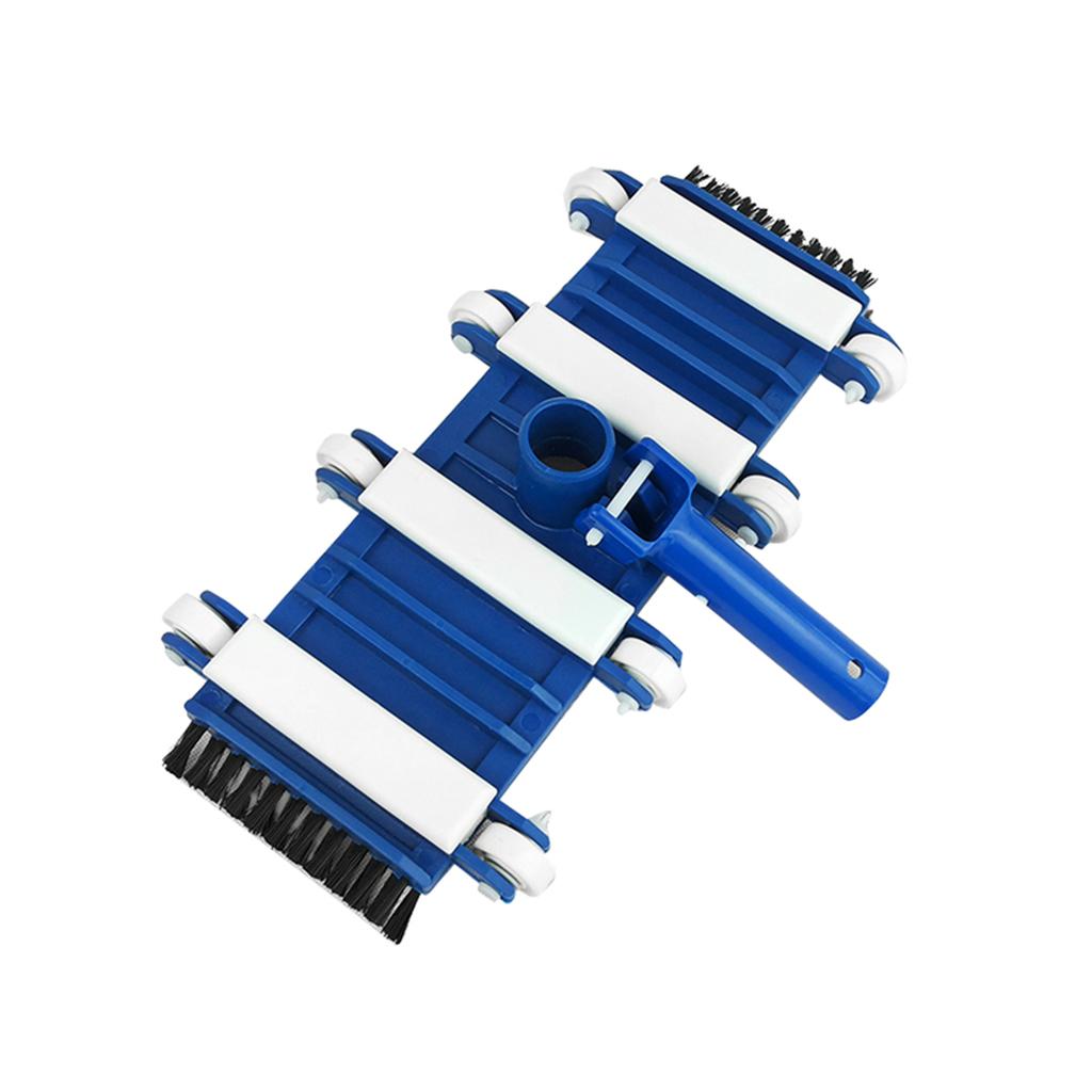 14 Inch Swimming Pool Vacuum Head Cleaner Underwater Cleaner with Brush Wheels for Home Ground Pool