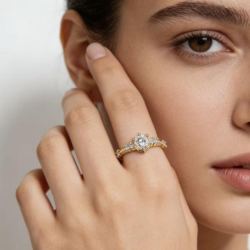 Women Twig Leaf Stackable Gold Rings Set Vintage Zircon Bands Dainty Jewelry for Birthday Holiday Anniversary