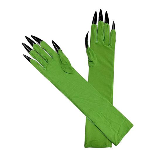 Длинные перчатки-когти для пальцев Женские перчатки-лапы с длинными ногтями Хэллоуин Ведьма Деном Косплей Костюм для ролевых игр Сценическое выступление